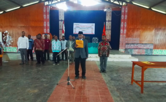 Pelantikan Panitia Pengawas Kelurahan/Kampung Se-Kabupaten Pegunungan Bintang.